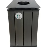 poubelle bois recyclable