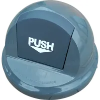 Couvercle fermé bloque les odeurs: Poubelle à trappe 110 litres grise.