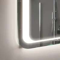 miroir screen led avec zone antibuée intégrée