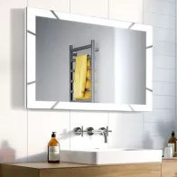 miroir rectangle avec contour lumineux puissant led