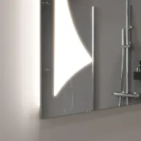 miroir rectangulaire joli light idéal pour salle de bains
