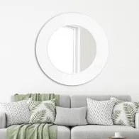 miroir rond scandinave minimaliste pour décoration murale chic