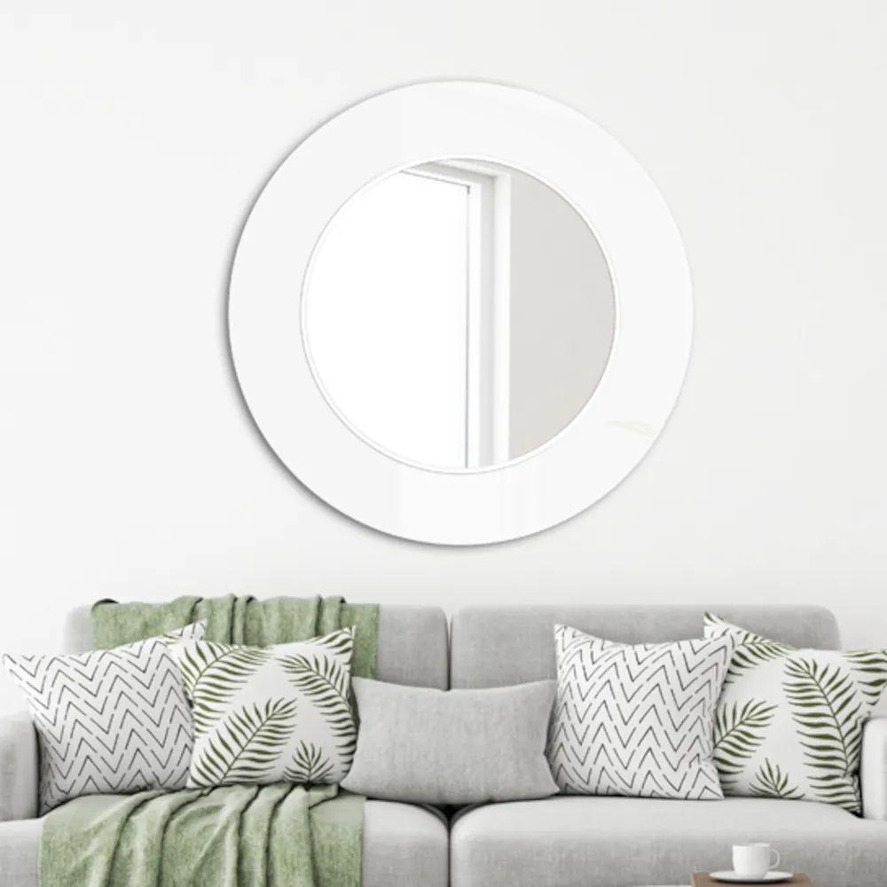 miroir rond scandinave minimaliste pour décoration murale chic