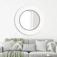 miroir scandinave rond aux diamètres disponibles Ø60 Ø70 Ø80 cm