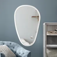 miroir vertical stone white de forme spéciale scandinave