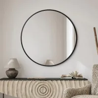 miroir cylindrique rond idéal pour salon et chambres
