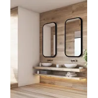 miroir mira black avec cadre noir élégant et moderne
