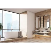 miroir mira black élégant aux coins arrondis