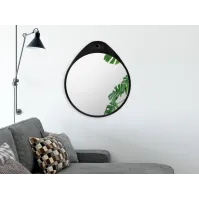 miroir oslo black avec cadre noir élégant et moderne