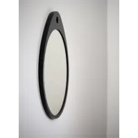 miroir oslo black avec cadre en bois résistant à l'humidité