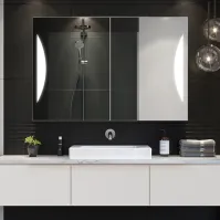 armoire salle de bains sur lavabo avec personnalisation possible