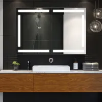 armoire miroir éclairage puissant profondeur 15-25cm configurable