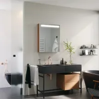 armoire miroir led sur mesure basique et élégante
