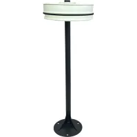 porte sachets poubelle couronne blanche sur pied