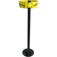 sandow maintient sac poubelle sur poteau jaune