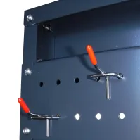 point 5s équipé supports pour balais et pelles avec 5 zones déchets