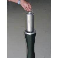 Cendrier colonne sur pied sécurisé