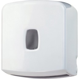 Distributeur papier toilette enchevêtré efficace et moderne.
