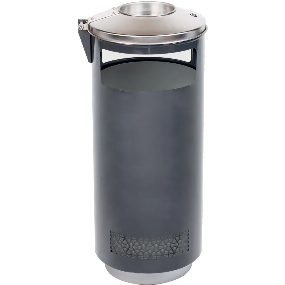 Poubelle de parc à fermeture sécurisée