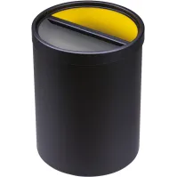 Poubelle double compartiment pour tri sélectif compacte