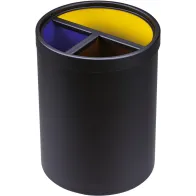 Poubelle triple compartimentation pour tri sélectif efficace