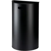 Corbeille murale demi-ronde noire