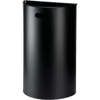 Corbeille murale demi-ronde noire