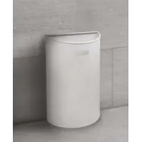 Corbeille murale blanche pratique et esthétique.