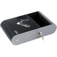 Cendrier mural acier galvanisé résistant et élégant