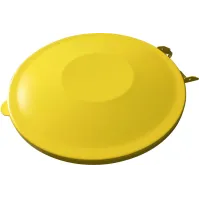 Couvercle jaune pour support de sac à déchets