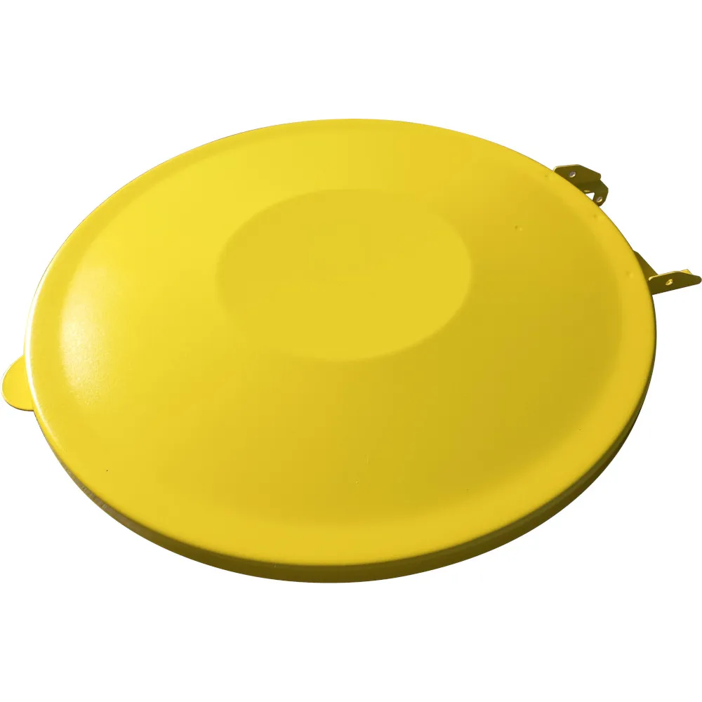 Couvercle jaune pour support de sac à déchets