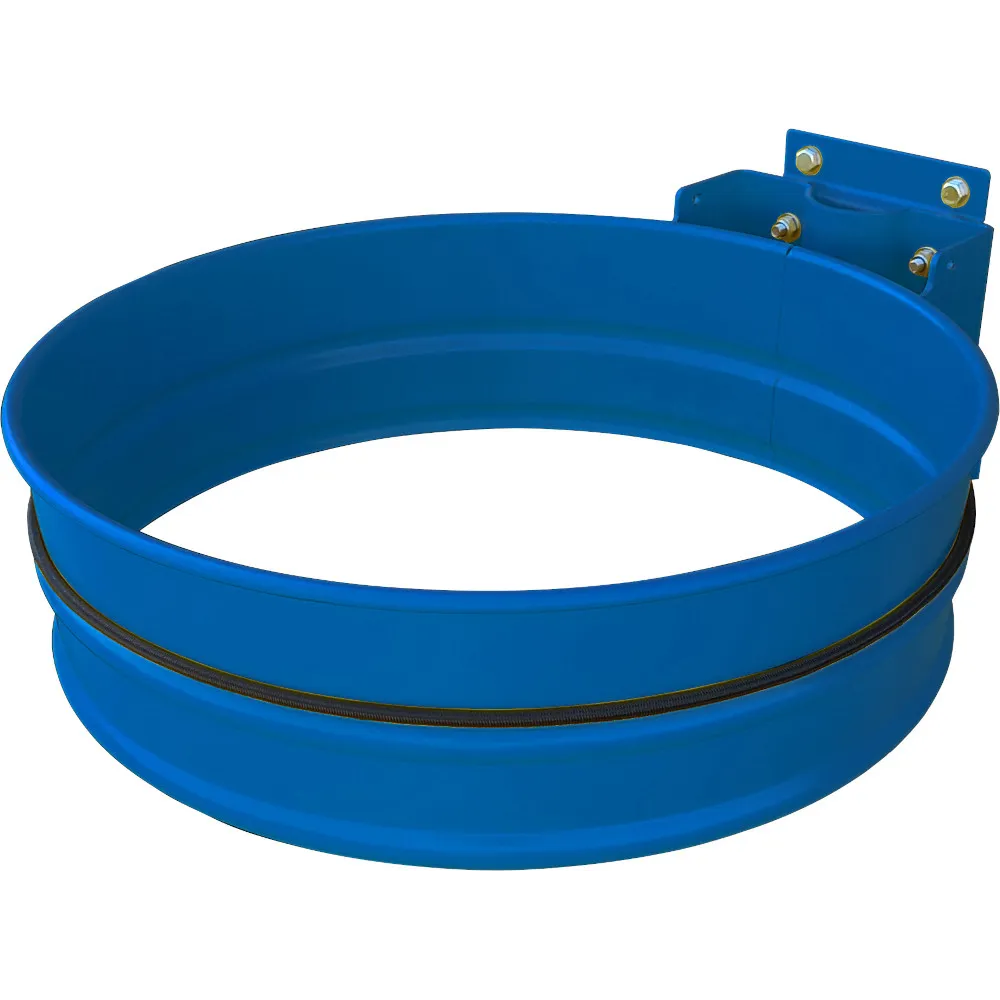 Support mural pour sac-poubelle bleu