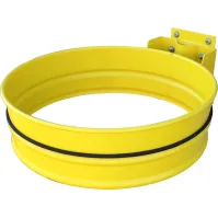 porte sac mural jaune