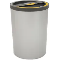 Poubelle Madrid ronde 2 flux 180 litres support de sac