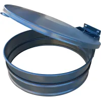 porte sac couvercle gris.