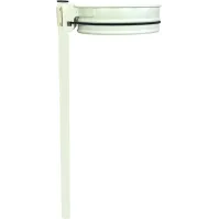 Support sac-poubelle sur poteau, capacité 70-130L, blanc