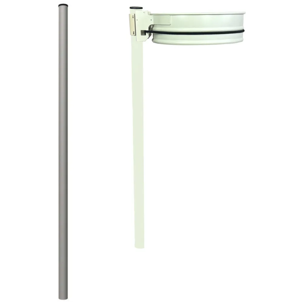 Poteau blanc support-sac