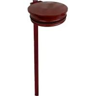 Support sac-poubelle rouge avec couvercle