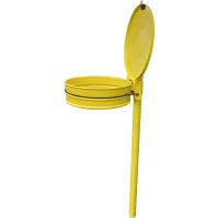 Porte sacs poubelles de plage jaune