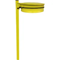 Poubelle Couronne pour plage jaune
