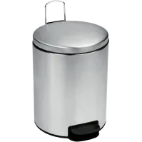 Poubelle inox brossée élégante