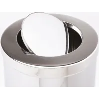 poubelles inox à couvercles basculant