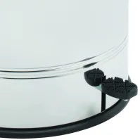 Poubelle inox hygiénique 60L avec pédale HACCP