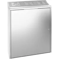 Station tri sélectif inox durable hygiène facilité nettoyage