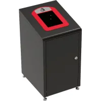 Poubelle tri sélectif noire 60L efficace et durable