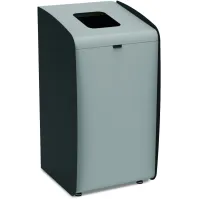 Borne déchets modulaire grise gestion recyclage efficace