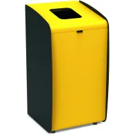 Borne modulaire jaune pour tri efficace des déchets