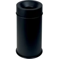 Poubelle antifeu noire capacité 90L sécurité maximale