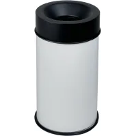 Poubelle antifeu noire capacité 50L résistante sécurité