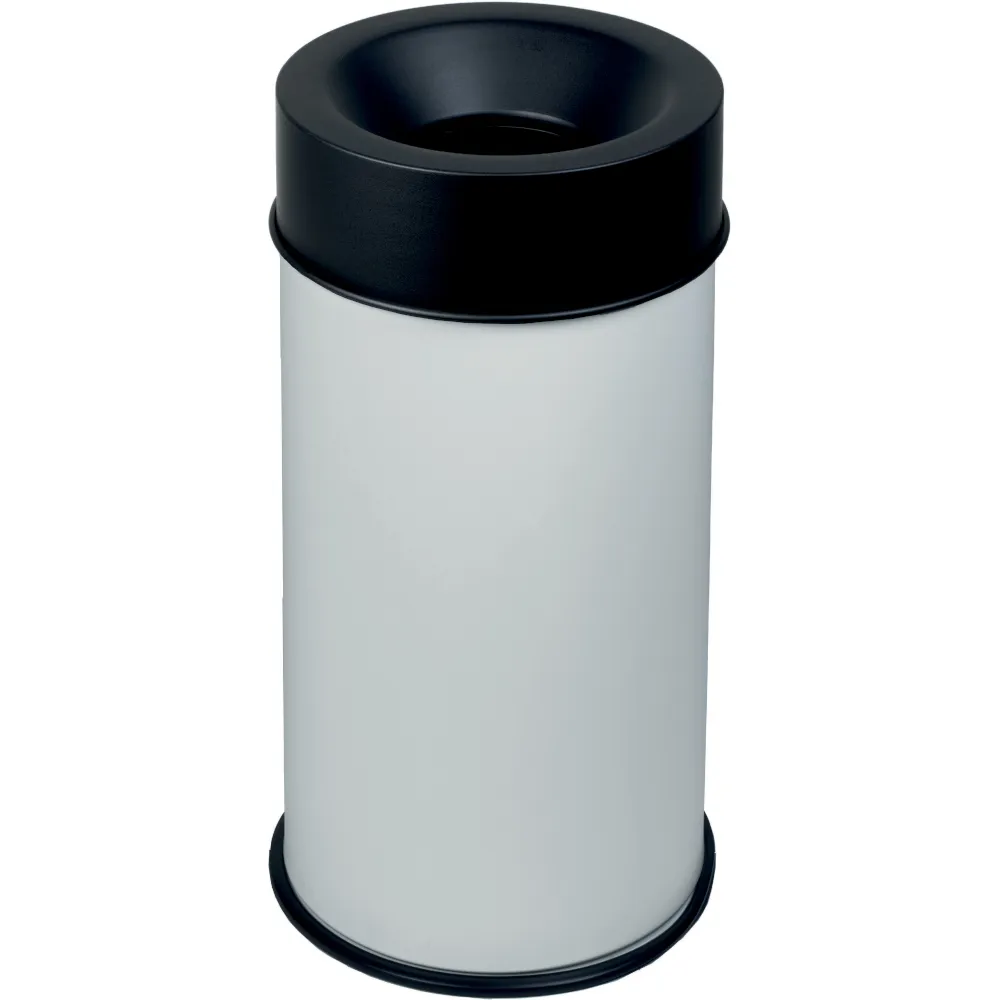 Poubelle antifeu noire sécurité maximale 90L